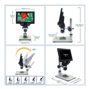 1-1200x Continuous Zoom Manual G1200 Digital Microscope LCD 7 Inch